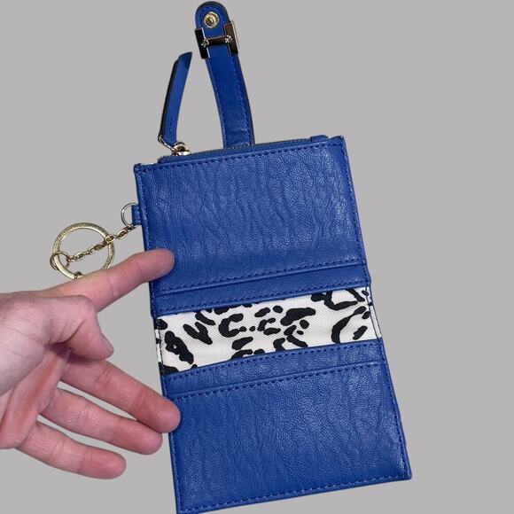 Jessica Simpson Y2K blue animal print clutch wallet - Picture 9 of 9